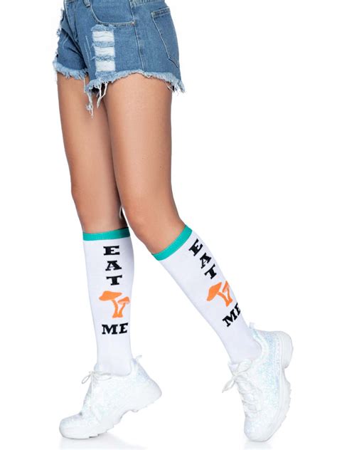 Psychedelic Mushroom Knee Highs Novelty Socks Leg Avenue