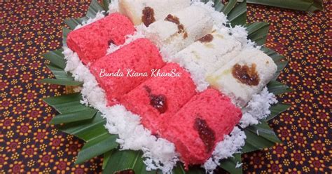 Resep Putu Bambu Merah Putih Tanpa Cetakan Oleh Bunda Kiana Khansa