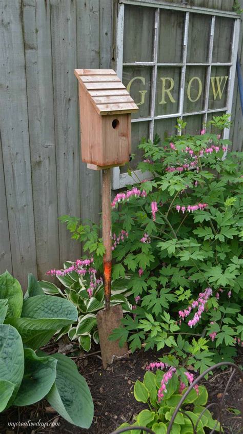 A Repurposed Bird House That Adds Whimsy To Your Yard