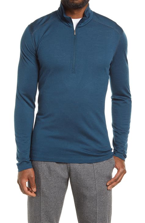 Icebreaker 200 Oasis Merino Wool Half Zip Pullover In Blue For Men Lyst