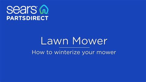 How To Winterize A Lawn Mower Youtube