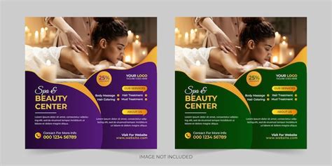 Premium Vector Modern Spa Beauty Center Ads Social Media Post