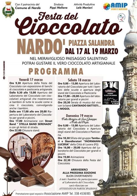 Nard Lecce Arriva La Festa Del Cioccolato Sar Un Weekend