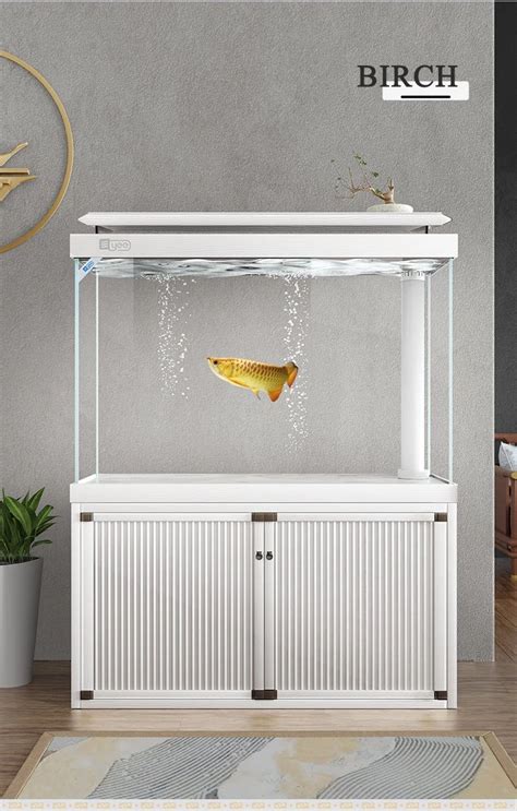 Yee Aquarium Fish Tank Ecological Landscape Aquarium With Base Cabinet