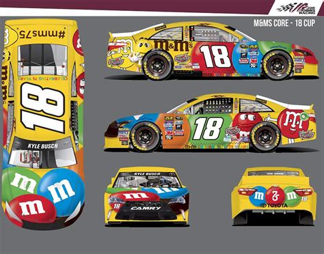 NASCAR Kyle Busch 18 Logo