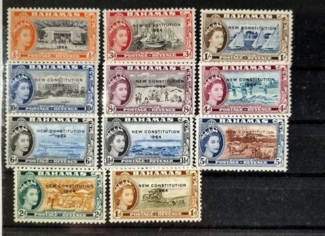 Vintage Bahama Stamps Postage Stamps Collage Postage Stamp Collection