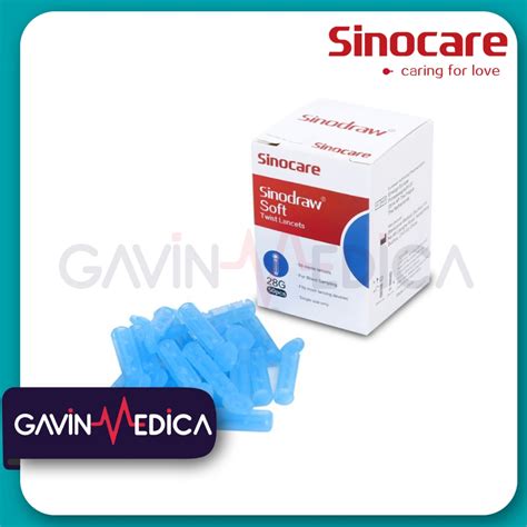 Jual Sinocare Sinodraw Soft Twist Lancet G Isi Pcs Shopee Indonesia