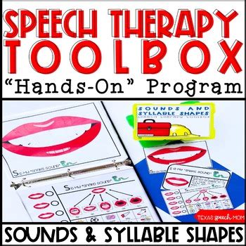 Speech Therapy Toolbox Speech Sounds Syllable Shapes Hands On Program