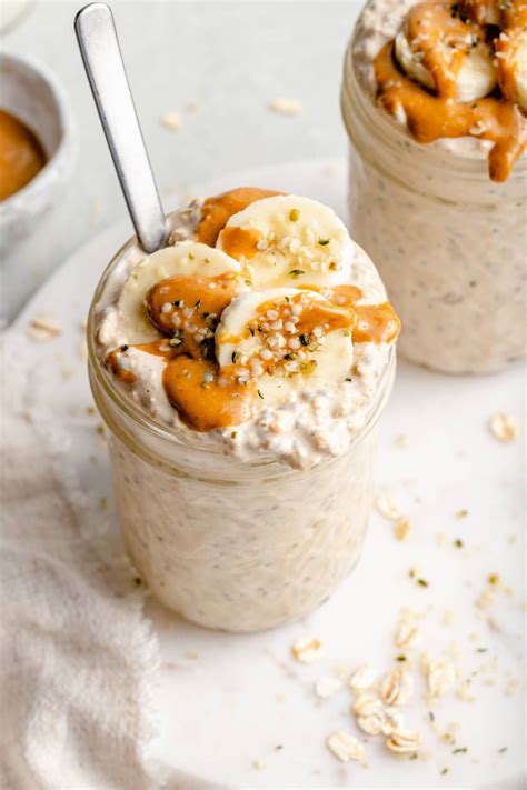 Plant Based Peanut Butter Overnight Oats Recipe — Sydasana Website