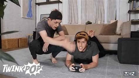 Chris White Finally Stops Gaming When He Realises His Bf Troye Dean Was Having An Intense Orgasm