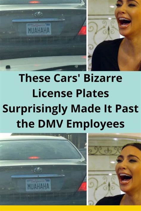 These Cars Bizarre License Plates Surprisingly Made It Past The Dmv