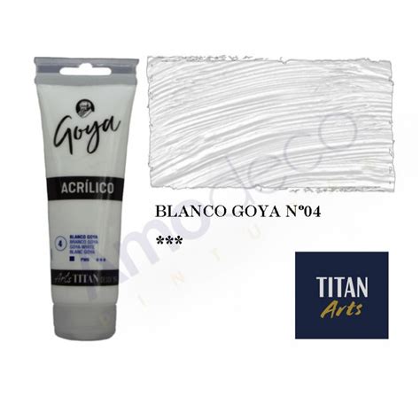 Acr Lico Goya Estudio Pintura Color Blanco Goya N Titan Arts