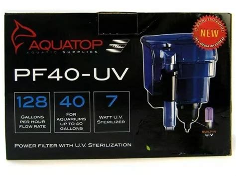 Filtro De Cascada Aquatop Esterilizador Uv W Gph Meses Sin Inter S