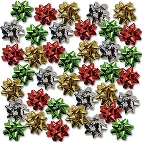 Amazon Gift Boutique Christmas Bows Self Adhesive Glitter