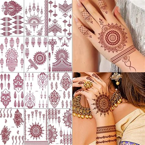 Amazon White Temporary Tattoo Sheet Jewelry Inspired