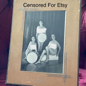 Vintage Pinup Nude Model Framed Photo Detroit Photographer Pacific Cine