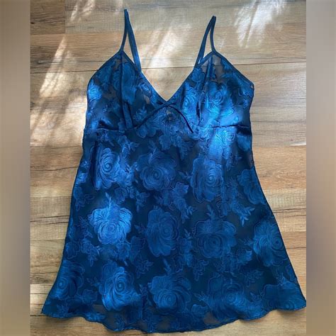 Secret Treasures Blue Babydoll Lingerie Dress Gem