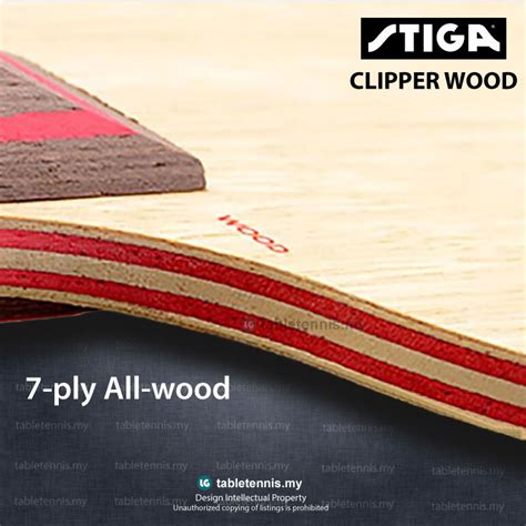 Stiga Blade Clipper Wood Cl Cr Cs All Wood Table Tennis Blade Paddle