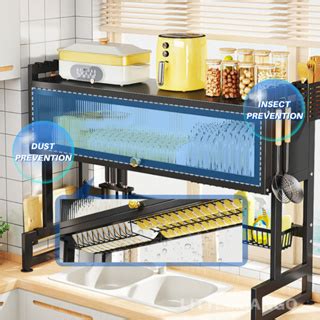 Dapur Rak Dish Rack Rak Pinggan With Cabinet Clamshell Cabinet Door