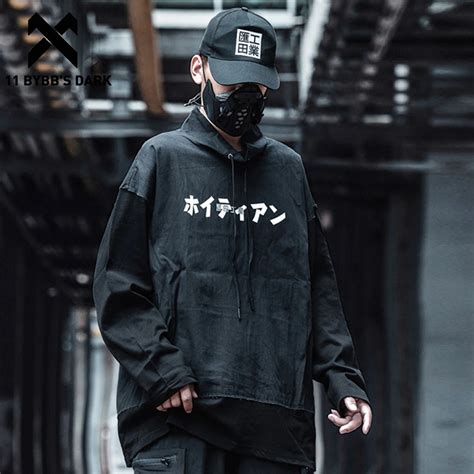 Bybb S Dark Hip Hop Streetwear Capuz Masculino Moletons Harajuku