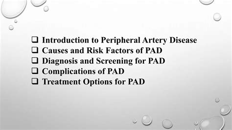 Peripheral Artery Disease Pptx