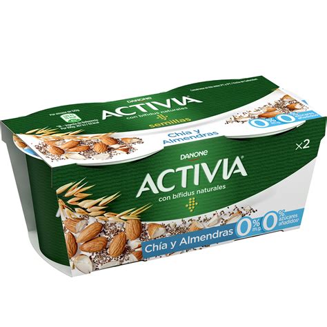 Danone Activia B Fidus De Fibras Con Ch A Y Almendras M G Pack Uds