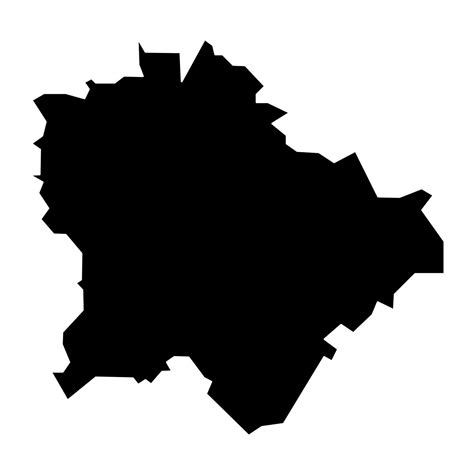 Budapest city map, administrative district of Hungary. Vector ...