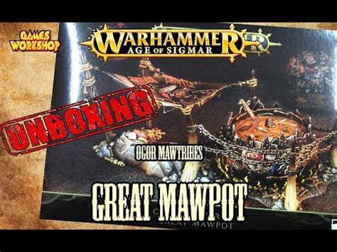 Warhammer Age Of Sigmar Ogor Mawtribes Great Mawpot Unboxing