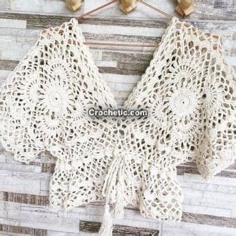 Summer Tops Ideas Cute Too Easy Crochet Croptop Blouse Bikini Free Pattern Beach Swimwear Dress