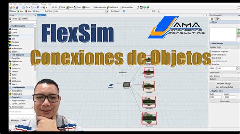 Introducción a Flexsim Conexiones YouTube