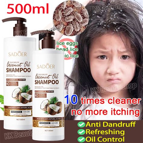 Anti Dandruff Shampoo Coconut Oil Refreshing Oil Control Anti Itching