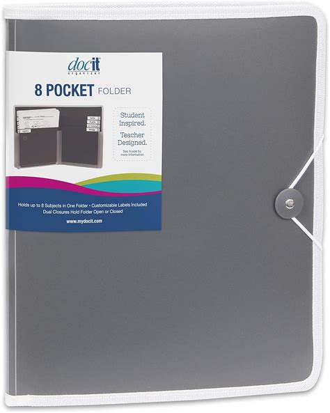 Docit 8 Pocket Folder Multi Pocket Folder Perfect For