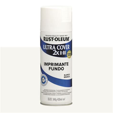 Tinta Spray Multiuso Ultra Cover Primer Branco 437mL Rust Oleum Leroy