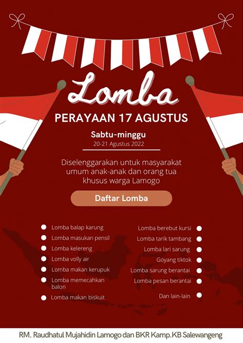 Makin Heboh Warga Lamogo Pattojo Hadirkan Lomba Lari Sarung