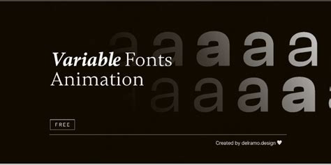 Variable Fonts Animation Figma