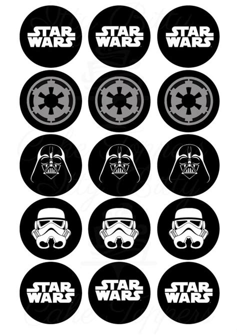 Star Wars Edible Cupcake Toppers Itty Bitty Cake Toppers