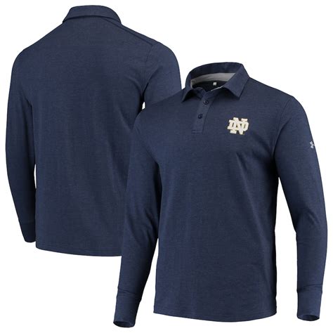 Mens Under Armour Navy Notre Dame Fighting Irish Charged Cotton Long