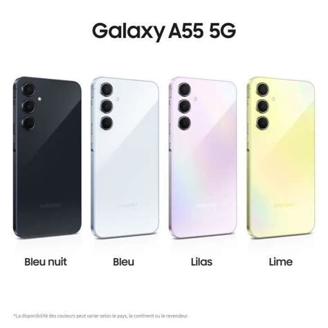 SAMSUNG Galaxy A55 5G Smartphone 128Go Lilas 2024 Reconditionné