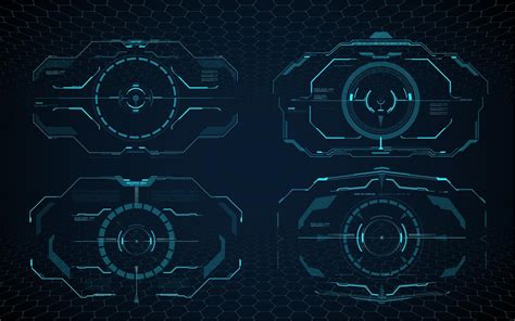 Hud Aim Control Frame Interface Target Screen 46602518 Vector Art At Vecteezy