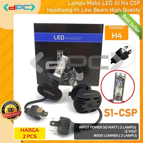 Jual Lampu Mobil S1 LED H4 Headlight ZES High Quality Headlamp 2 PCS Di