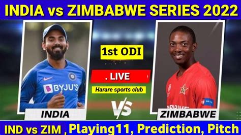 India Vs Zimbabwe 1st Odi Match Live Update India Playing Xi 1st