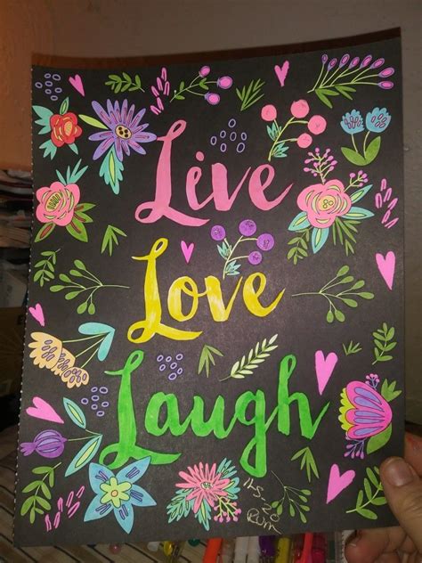 Color Quotes Art Quotes Live Love Chalkboard Quote Art Coloring Pictures Photos Grimm