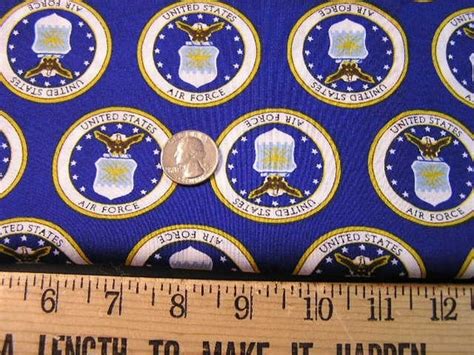 United States Air Force Fabric Patriotic Round Emblem Cotton