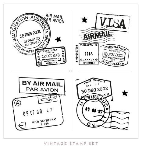 Vintage Stamp Collection 223984 Vector Art at Vecteezy