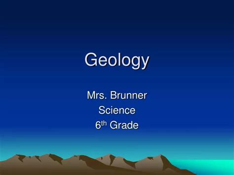 Ppt Geology Powerpoint Presentation Free Download Id4177090