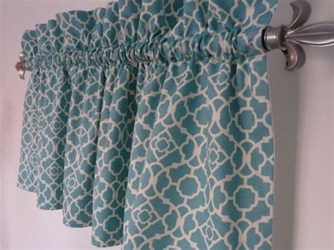 Turquoise Valance Waverly Aqua White By Paisleyladyboutique 53 00 White Valance Teal