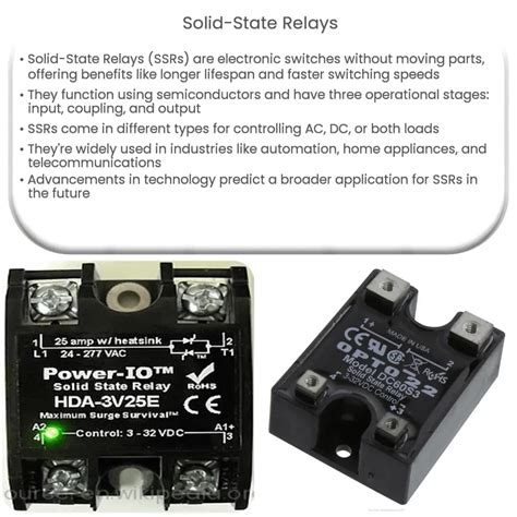 Solid State Relays How It Works Application Advantages