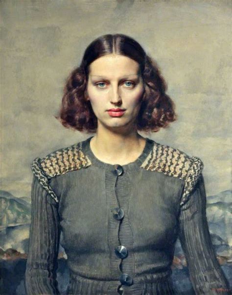 Gerald Leslie Brockhurst Portrait of Jeunesse Dorée 1934 Portrait