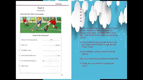 Test 4 Skills Builder Movers 1 Youtube