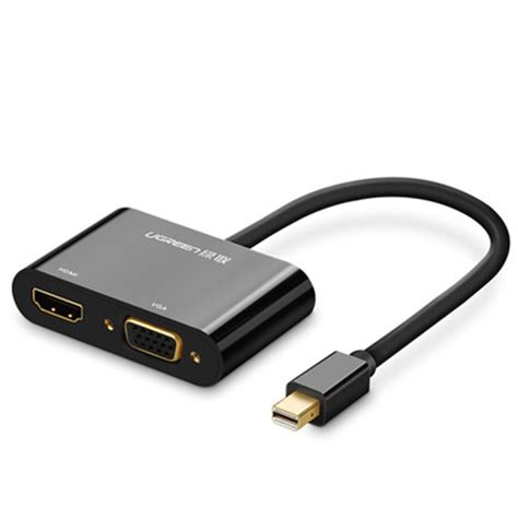 Ugreen 2 In 1 HD 1080P 4K Thunderbolt Mini DisplayPort DP To HDMI VGA